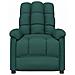 Poltrona Massaggiante Verde Scuro in Tessuto - Foto miniatura 3