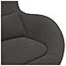 Sedia a Uovo  Grigio Scuro in Tessuto Simil Pelo - Foto miniatura 7