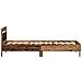 Struttura Letto senza Materasso con Luci LED Legno Antico 90x190 cm - Foto miniatura 7
