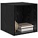 Armadi da muro 2 pcs Rovere Nero 37x37x37 cm Legno ingegnerizzato - Foto miniatura 3