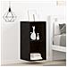 Armadi da muro 2 pcs Rovere Nero 37x37x37 cm Legno ingegnerizzato - Foto miniatura 4