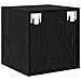 Armadi da muro 2 pcs Rovere Nero 37x37x37 cm Legno ingegnerizzato - Foto miniatura 8