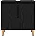 Mobile Lavabo Nero Rovere 58x33x60 cm Legno Ingegnerizzato - Foto miniatura 7