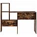 Scrivania Rovere fumo 131.5 x 50 x 106.5 cm Legno multistrato - Foto miniatura 4