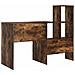 Scrivania Rovere fumo 131.5 x 50 x 106.5 cm Legno multistrato - Foto miniatura 6
