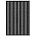 Tappetino Rigato Nero e Grigio 40 x 60 cm Polipropilene e PVC - Foto miniatura 1