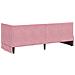 Cornice del letto ad angolo Rosa 80 cm x 200 cm Tessuto - Foto miniatura 7