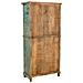 Vetrina In Legno Turchese Fatta A Mano 85x40x180h Cm - Foto miniatura 4