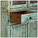 Vetrina In Legno Turchese Fatta A Mano 85x40x180h Cm - Foto miniatura 6