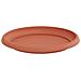 Vassoio Rotondo per Fiori 6 pcs Rosso Mattone Ø 23,5 x 2,5 cm - Foto miniatura 5