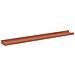 Scaffale da parete 4 pcs Rosso 80 x 9 x 3 cm Legno multistrato - Foto miniatura 6