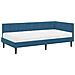 Struttura Letto Angolare con Materasso 2 pcs Blu Velluto - Foto miniatura 4