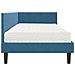 Struttura Letto Angolare con Materasso 2 pcs Blu Velluto - Foto miniatura 8