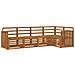 Set divani 5 pcs Naturale Legno di Acacia Massello - Foto miniatura 1