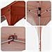 Tenda per feste a pop-up 194 x 194 x 245 cm Terracotta - Foto miniatura 9