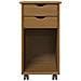 Mobile con Ruote Marrone Miele 34 x 39 x 65,5 cm - Foto miniatura 5