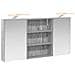 Set di Armadi da Bagno con lo scaffale 3 pcs 100 x 10,5 x 50 cm - Foto miniatura 1