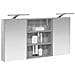 Set di Armadi da Bagno con lo scaffale 3 pcs 100 x 10,5 x 50 cm - Foto miniatura 3