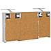 Set di Armadi da Bagno con lo scaffale 3 pcs 100 x 10,5 x 50 cm - Foto miniatura 9
