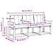 Set di divani da esterno 3 pcs Bianco e Grigio Chiaro - Foto miniatura 6