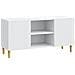 Mobile TV Bianco 102 x 34,5 x 50 cm Legno ingegnerizzato - Foto miniatura 1