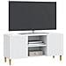 Mobile TV Bianco 102 x 34,5 x 50 cm Legno ingegnerizzato - Foto miniatura 3