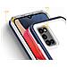 Custodia 3in1 Trasparente Per Samsung Galaxy A03s (166), Con Cornice Gel, Blu - Foto miniatura 1