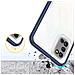 Custodia 3in1 Trasparente Per Samsung Galaxy A03s (166), Con Cornice Gel, Blu - Foto miniatura 5