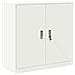 Armadio 2 pz Bianco 90 x 40 x 160 cm Acciaio Bloccabile - Foto miniatura 6
