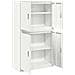 Armadio 2 pz Bianco 90 x 40 x 160 cm Acciaio Bloccabile - Foto miniatura 7