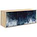 Mobile TV da Parete RAALTE 102 x 33 x 40 cm Rovere Sonoma - Foto miniatura 1