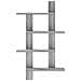 Scaffale da parete Sonoma grigio 61 x 13,5 x 105 cm - Foto miniatura 2