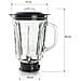 69684 - Frullatore completo con caraffa in vetro, ideale per succhi di frutta - Foto miniatura 2