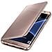 Clear view cover pink gold galaxy s7 edge - Foto miniatura 4