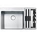 Box Center BWX 220-54-27 TL Lavello da Incasso 1 e 1/2 Vasche Dimensioni 86 x 51 cm Colore Inox - Foto miniatura 1