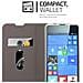 Custodia Compatibile Con Nokia Lumia 650 In Blu Scuro Nero - Coperchio Protettiva Con Chiusura Magnetica, Funzione Stand E Tasca Per Le Carte - Foto miniatura 3