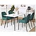 Set Di 2 Sedie Da Pranzo In Velluto A Coste Verde Scuro Loverna - Foto miniatura 12