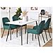 Set Di 2 Sedie Da Pranzo In Velluto A Coste Verde Scuro Loverna - Foto miniatura 5