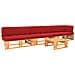 Set Divani A Pallet 4pz E Cuscini Marrone Miele Pino Impregnato - Foto miniatura 8