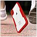 Cover Iphone X E Xs Retro Plexiglass Fronte Polimero Bordo Rosso - Foto miniatura 4