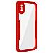 Cover Iphone X E Xs Retro Plexiglass Fronte Polimero Bordo Rosso - Foto miniatura 5
