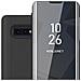 Custodia Compatibile Con Samsung Galaxy S10e In Tormalina Nera - Clear View Specchio Coperchio Protettivo Con Funzione Di Supporto Protezione A 360 Gradi - Foto miniatura 1