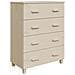 Credenza Marrone Miele 79x40x103,5 Cm In Legno Massello Di Pino - Foto miniatura 1