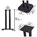 Sps1022 / 40 Supporti Per Casse Acustiche - Altoparlanti Da Terra - 40 Cm Di Altezza - Riempimento Con Sabbia - Supporto Antivibrazione - Ideale Per Impianti Hi-fi / Stereo / Home Cinema 5.1 - Foto miniatura 2