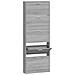 Scarpiera Grigio Sonoma 59x17x169 Cm In Legno Multistrato - Foto miniatura 2