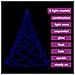 Albero Parete Gancio Metallico 260 Led Blu 3 M Interno Esterno - Foto miniatura 5