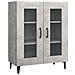 Credenza Grigio Cemento 69,5x34x90 Cm In Legno Multistrato - Foto miniatura 2