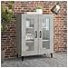 Credenza Grigio Cemento 69,5x34x90 Cm In Legno Multistrato - Foto miniatura 1