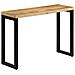 Tavolo Consolle 110x35x76 Cm In Legno Grezzo Massello Di Mango - Foto miniatura 1
