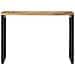 Tavolo Consolle 110x35x76 Cm In Legno Grezzo Massello Di Mango - Foto miniatura 2